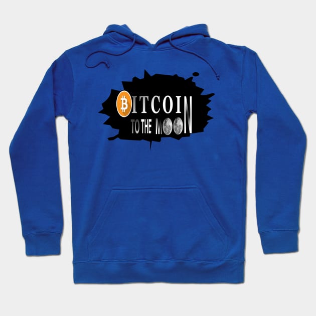 bitcoin to the moon crypto logo 2019 Hoodie by TOPTshirt